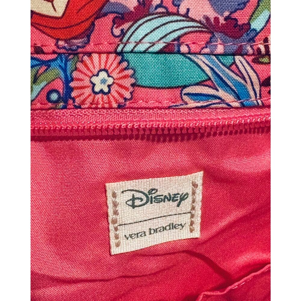Vera Bradley Ariel’s Pink Lagoon Small Vera Tote Purse Bag Little Mermaid EXACT - Picture 9 of 16
